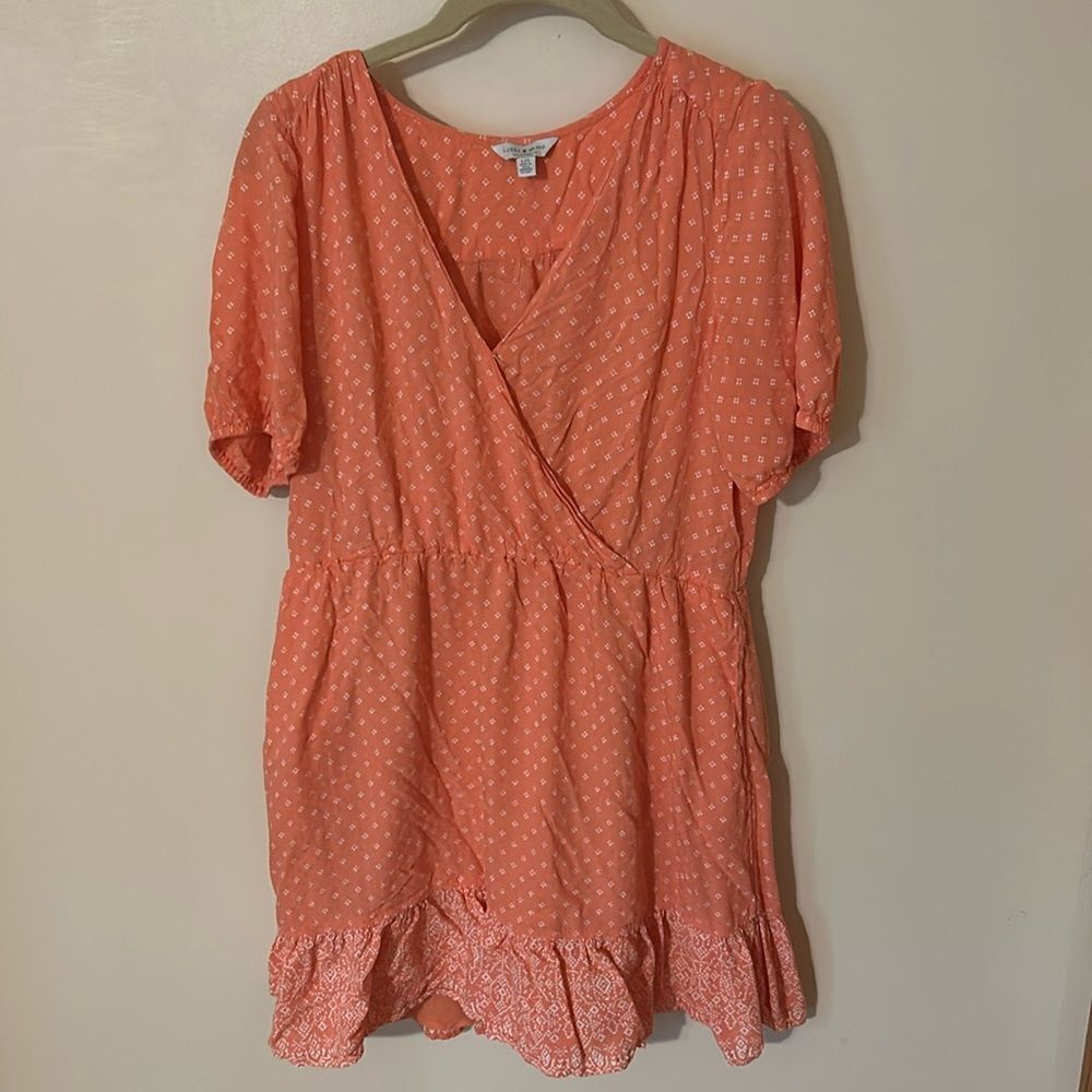 Lucky Brand Womens Vintage Style orange Sundress Large